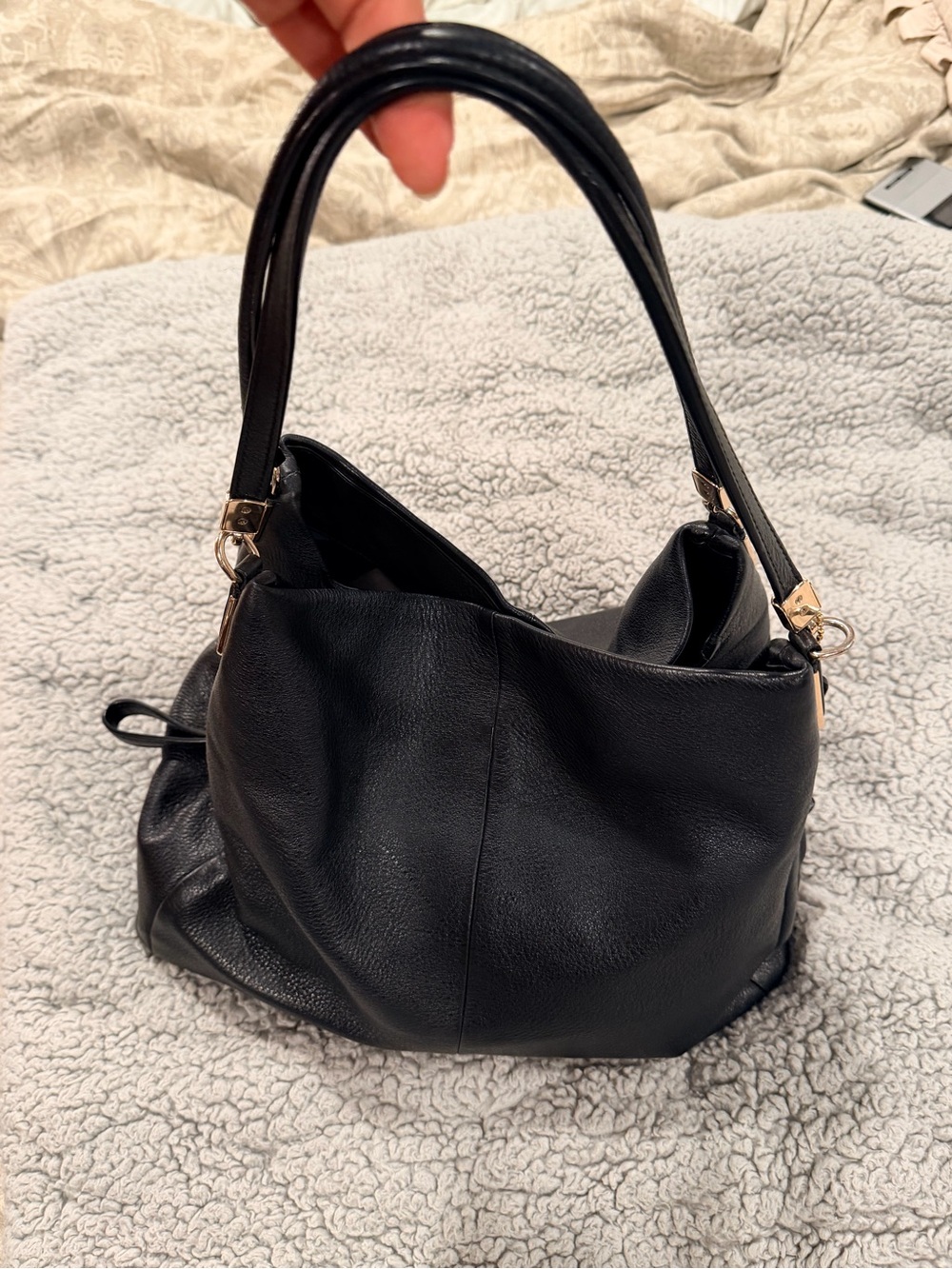 Coach Madison Pheobe Black pebble leather bag Excellent condition - Picture 2 of 16